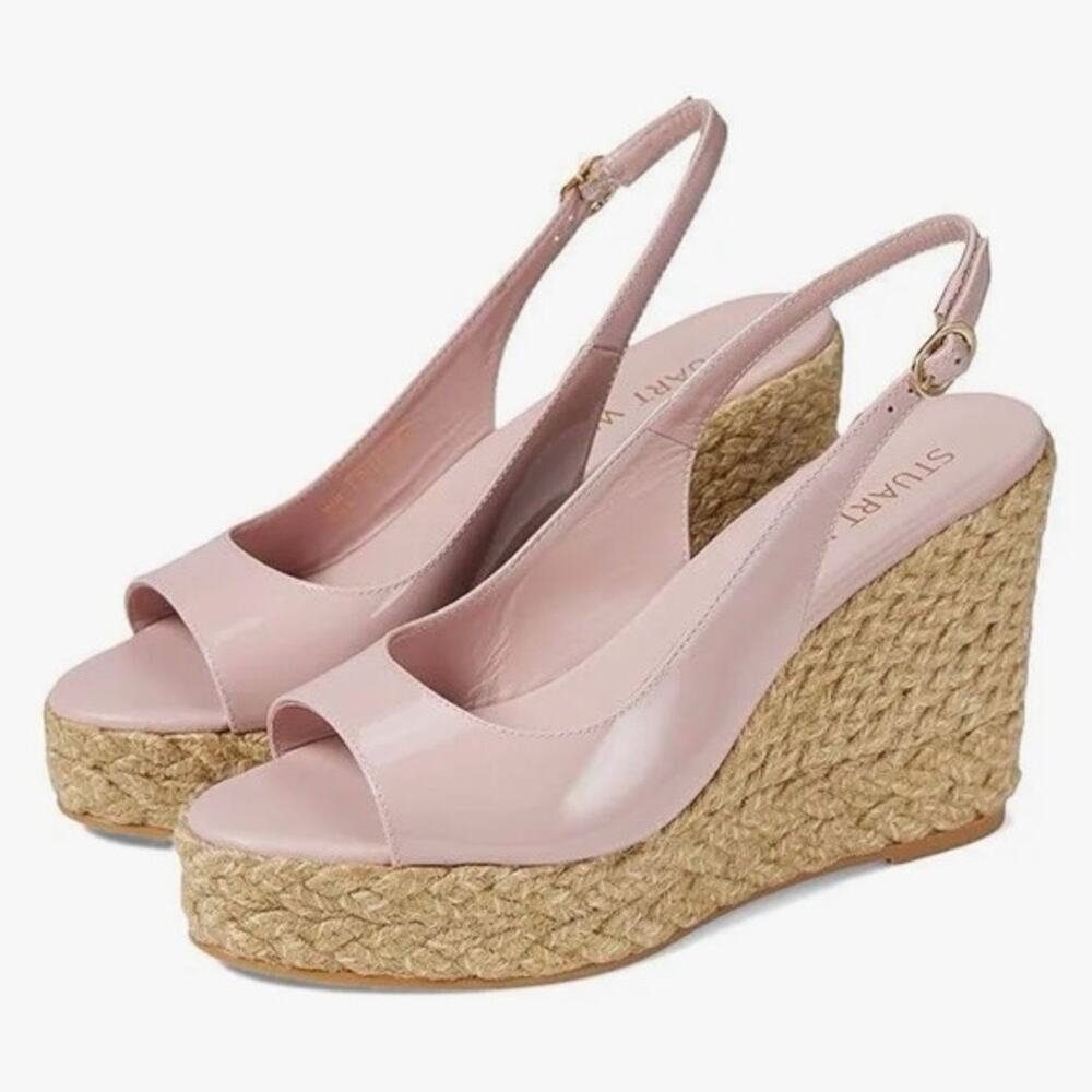 Stuart weitzman island espadrille wedges sz7.5